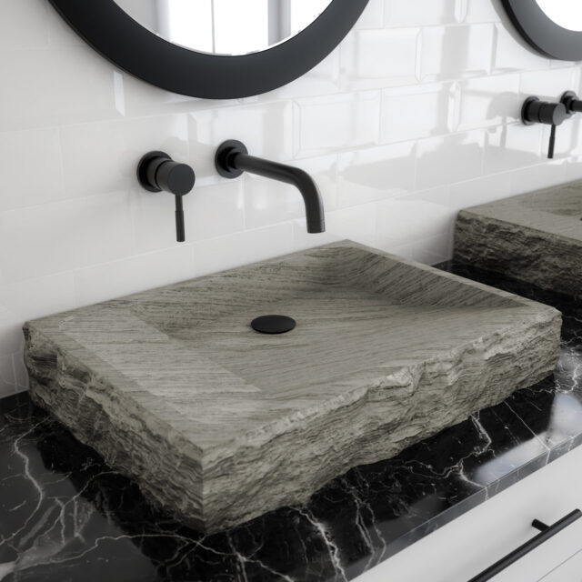 Roman Stone Bathroom Vessel Sink