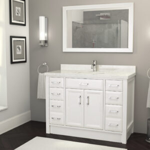 Calais 48-inch Bathroom Cabinet in White