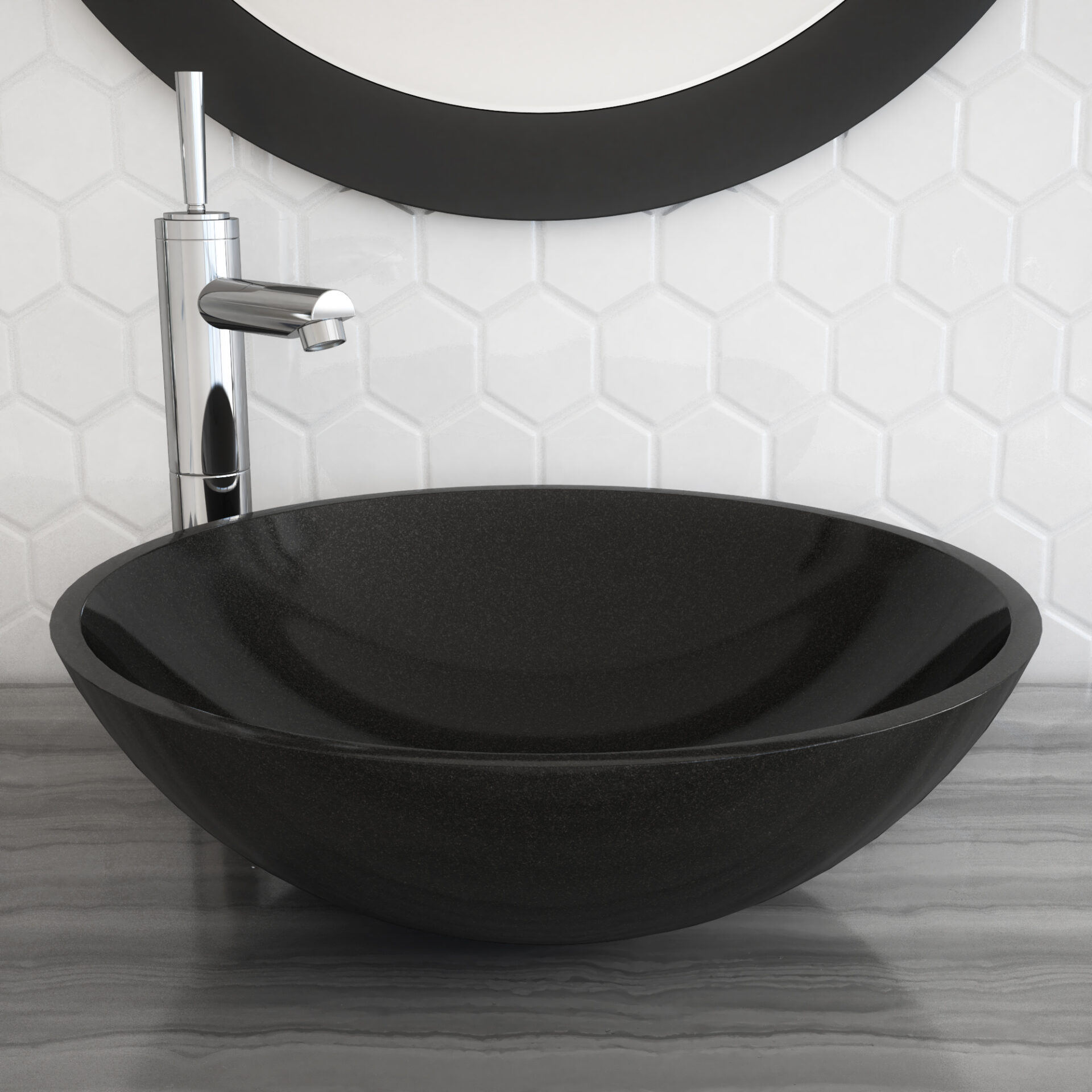 Obelisk Stone Bathroom Vessel Sink