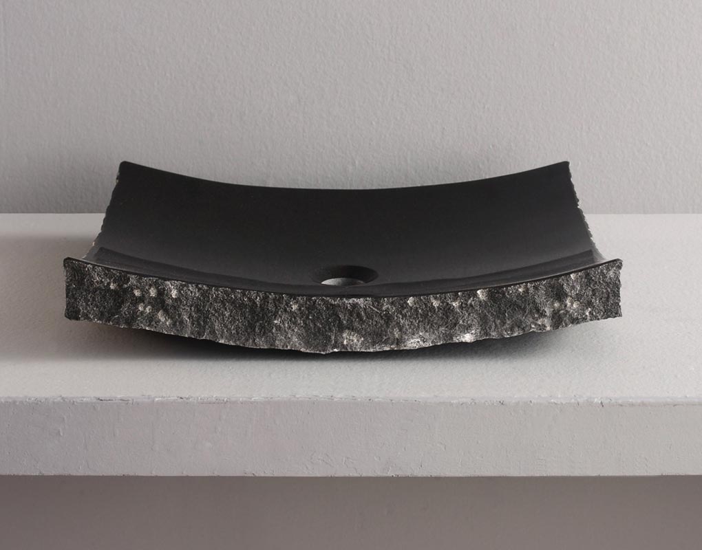 Omega Dark Stone Bathroom Vessel Sink