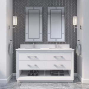 Ronaldo 60-inch Bathroom Cabinet in White