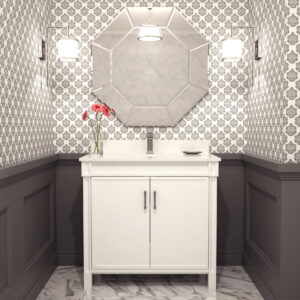 Selena 36-inch Bathroom Cabinet in White