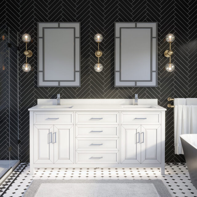 Thomson 72-inch Bathroom Cabinet in White