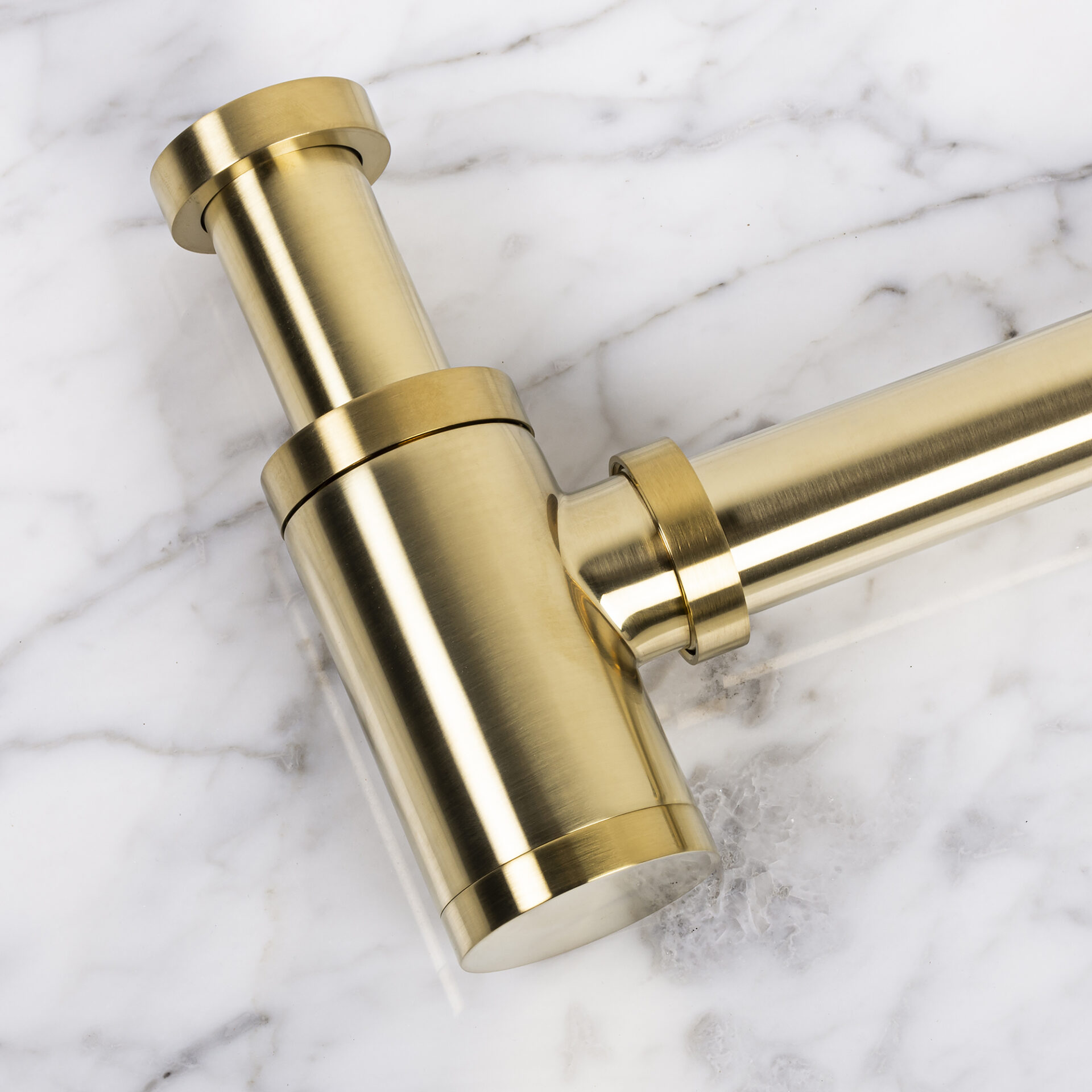 Kirk Brushed Gold P-trap