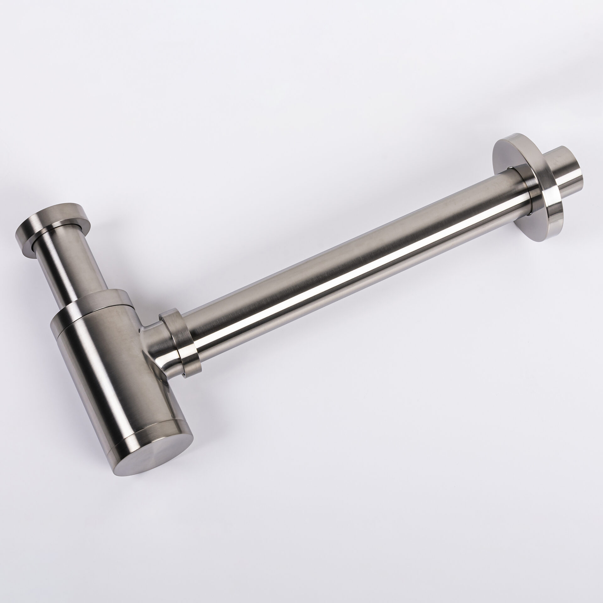 Kirk Brushed Steel P-trap