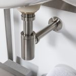 Kirk Brushed Steel P-trap