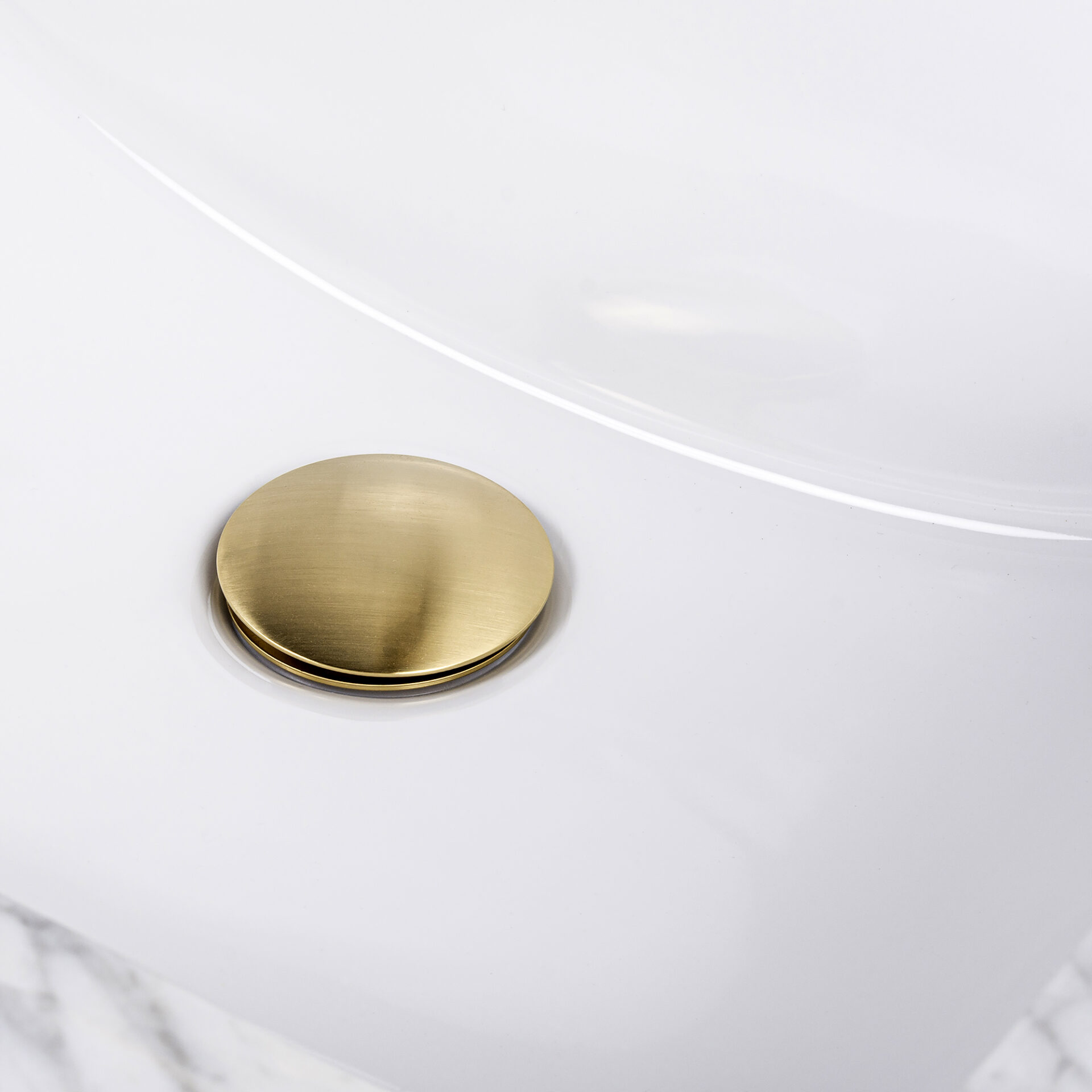 Kirk Brushed Gold Pop-up Drain