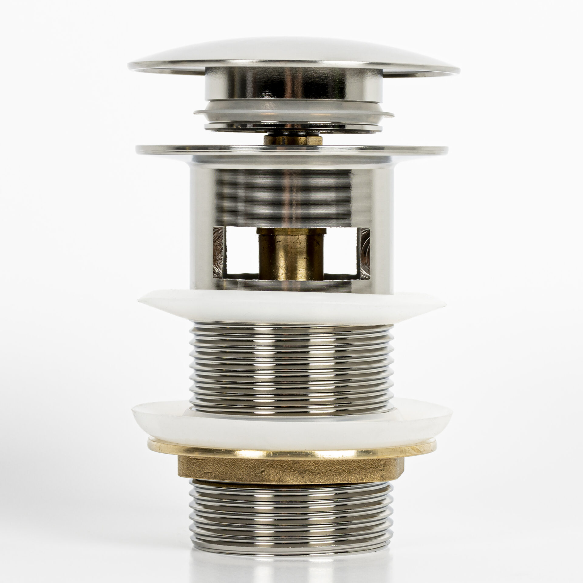 : Kirk Brushed Steel Pop-up Drain