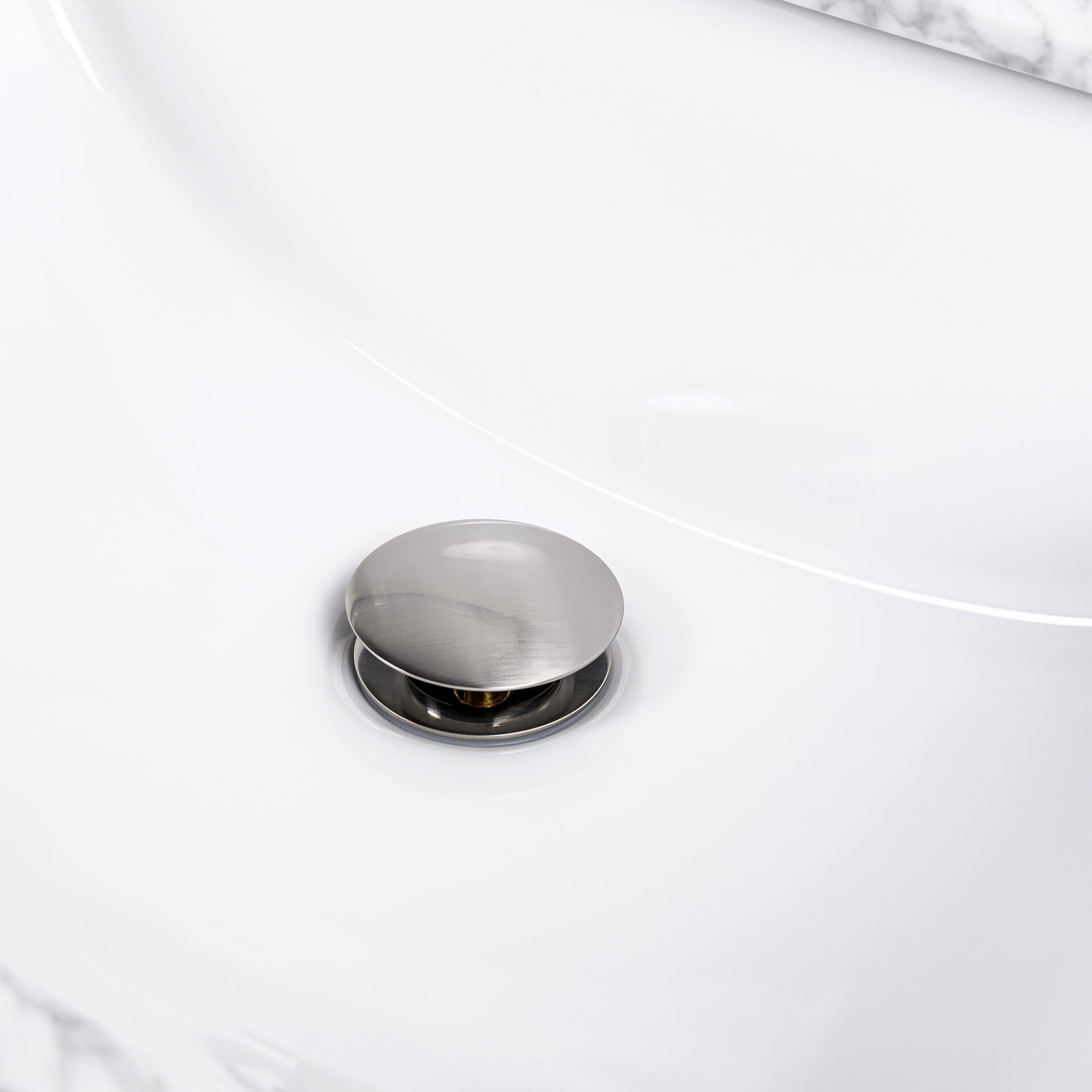 Kirk Brushed Steel Pop-up Drain