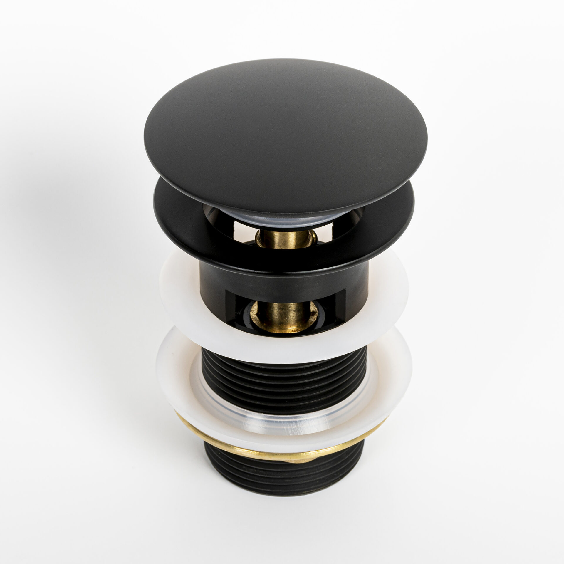 Kirk Matte Black Pop-up Drain