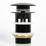 Kirk Matte Black Pop-up Drain