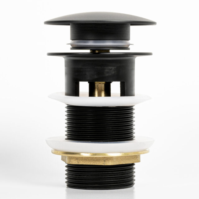 Kirk Matte Black Pop-up Drain