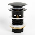 Kirk Matte Black Pop-up Drain
