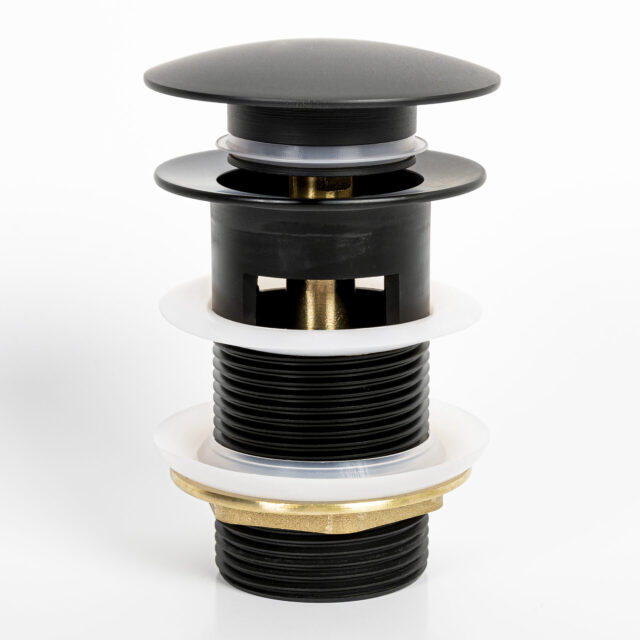 Kirk Matte Black Pop-up Drain