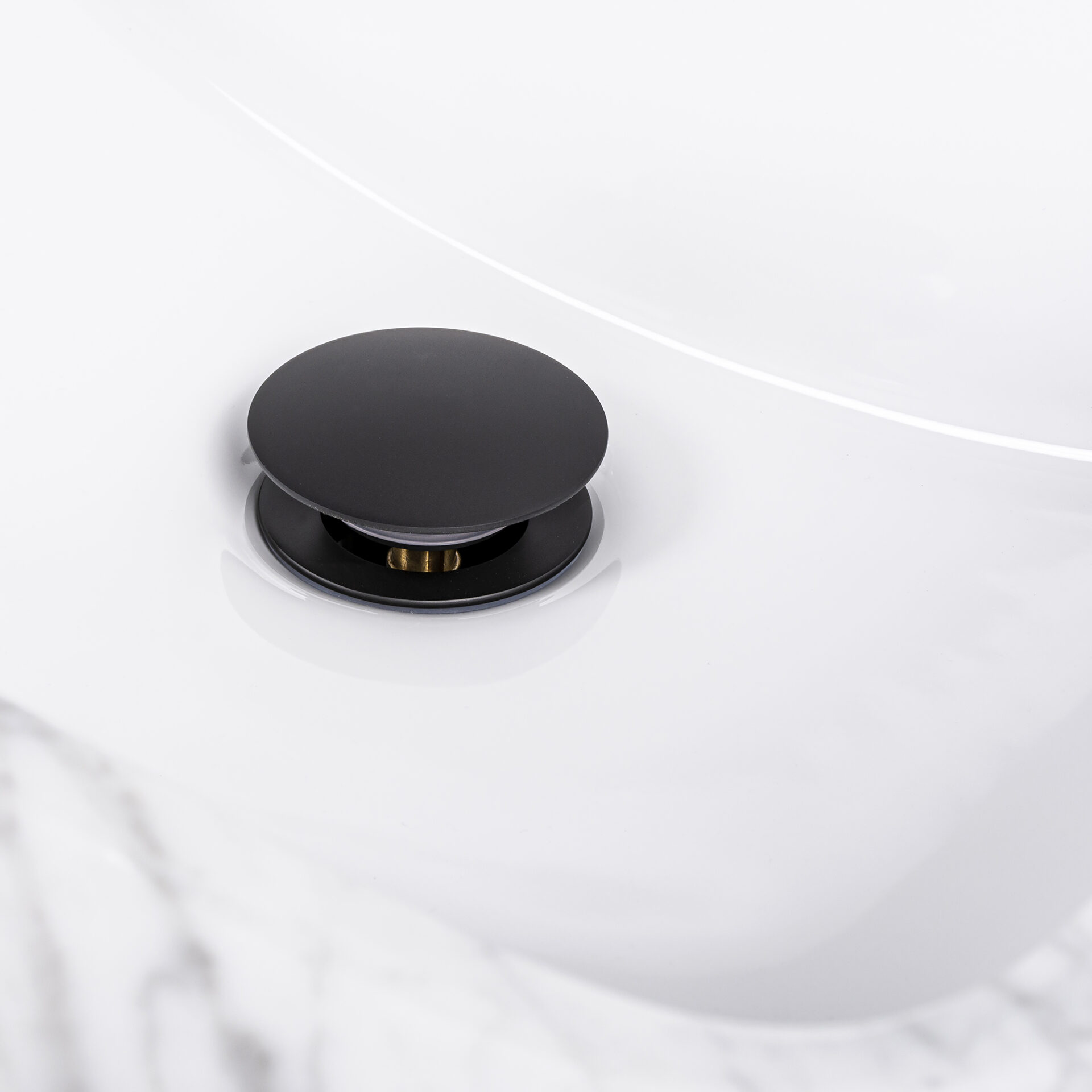 Kirk Matte Black Pop-up Drain